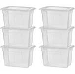 LIVARNO home Úložný box s víkem, 5 l, 6 kusů