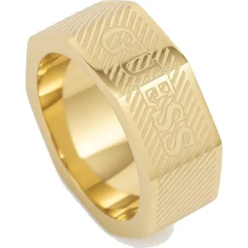 Prsten Guess Pozlacený prsten pro muže Bond Street JUMR03030JWYG 62 mm + 2 měsíce na vrácení zboží