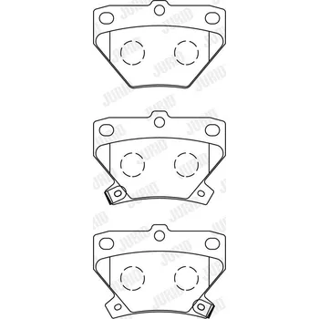 Brzdová destička Sada brzdových destiček, kotoučová brzda JURID 572450J