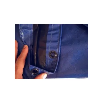 Bazénová chemie Plachta s oky kruh 4,6 m modrá/černá