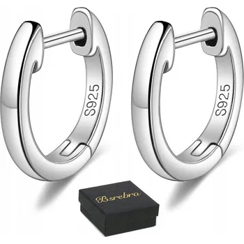 Náušnice Stříbrné kruhové NÁUŠNICE 925 STŘÍBRO vlnité, dámské