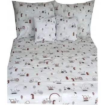 Povlečení BAREVNÉ BAVLNĚNÉ POVLEČENÍ POVLEČENÍ PRO DĚTI BAVLNA 120x160 cm + 1x čepice 70X80 CM