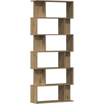 Knihovna Regál na knihy dub artisan 80x24x192 cm, 6 polic