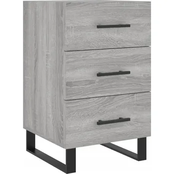 Noční stolek Noční stolek, šedý dub sonoma, 40x40x66 cm