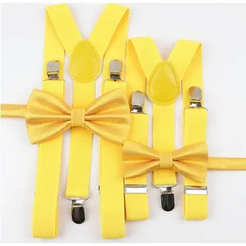 Motýlek Žlutý set SZELKI pánské a dětské + MOTÝLEK pánské a dětské