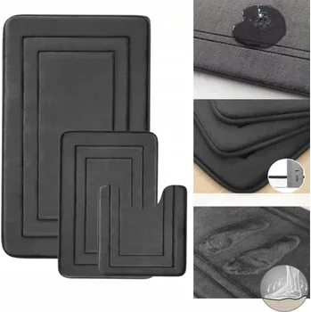 Koupelnová předložka 3X KOUPELNOVÉ PŘEDLOŽKY SADA PROTI SKLUZU SAVÉ DO KOUPELNY A NA WC