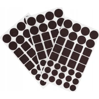 Podložka pod nábytek Podkładki filcowe pod krzesła stół hnědé 105 ks