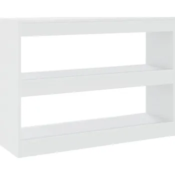 Knihovna Regál na knihy bílý 100 x 30 x 72 cm, dřevěný materiál