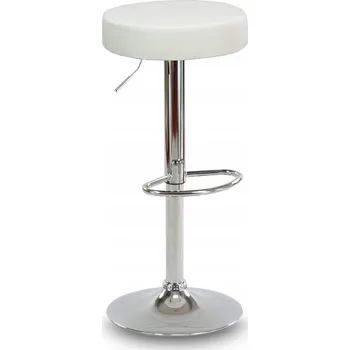 Barová židle FH Angel Barová Židle bílá 85 cm umělá kůže