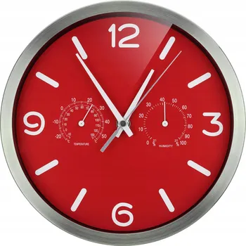 Hodiny Nástěnné hodiny Bresser červené 25 cm