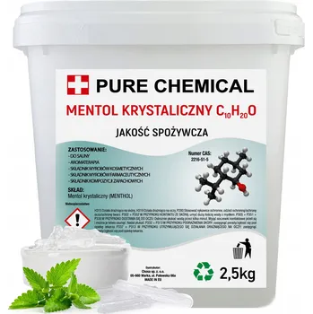 Mentol krystalický do sauny krystaly 1000 g 2,5 kg