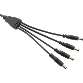 IP kamera Rozdělovač napájení splitter ESPE KS216-104 1x4 DC 2,1x5,5 mm přímý konektor
