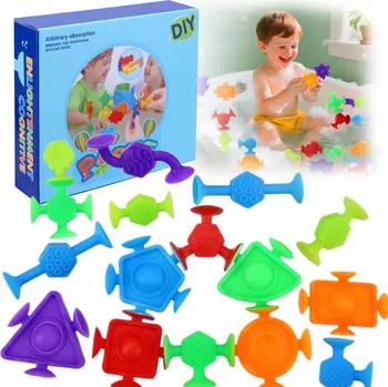 ostatní stavebnice DIY FunPaste Vzdělávací přísavky Stavebnice 19 stavebních prvků