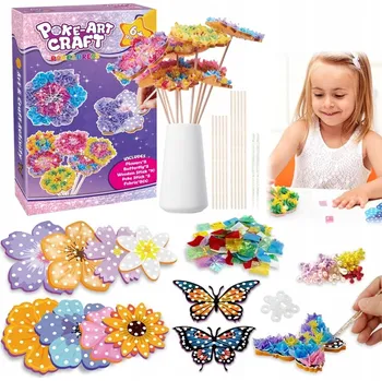 kreativní sada KYTICE KVĚTIN SADA KOMPLETNÍ KREATIVNÍ VYROB SI SÁM PRO DĚTI