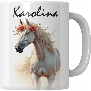 Keramický hrnek 330 ml valentýnský na kávu čaj do kanceláře den matek ŽEN křtiny svatba družičky květiny první svaté přijímání narozeniny se jménem Velikonoce jmeniny kmotra