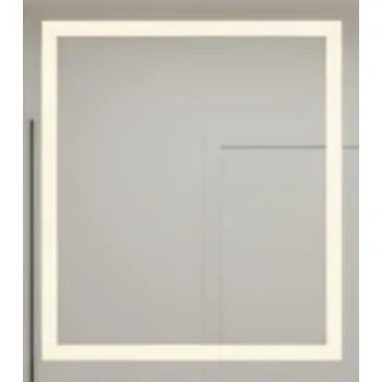 Zrcadlo Zrcadlo | 60 x 60 cm | Nástěnné svítidlo | 3 LED | Vyrobeno v PL