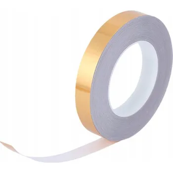 Lepicí páska Samolepící ozdobná páska zlatá 0,8 cm/50 metrů