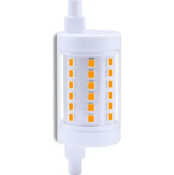 Žárovka vlákno LED R7S 8W = 80W 900lm 3000K Teplá 360° J78mm KOBI