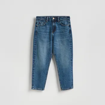 Reserved - LADIES` JEANS TROUSERS - tmavomodrá - 831IU-59J - 831IU-59J-40