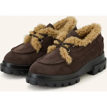 Dámská obuv Agl Dámské Šněrovací Boty Adelaide, tmavě hnědá, 41,5