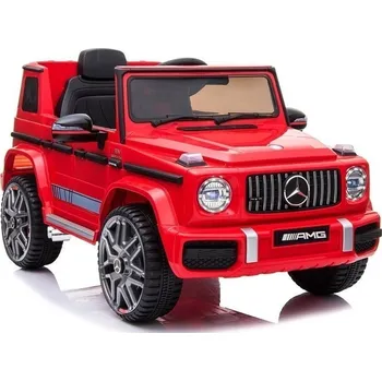 Dětské vozidlo AUTÍČKO MERCEDES G63 AMG ČERVENÉ NA BATERIE PRO DĚTI