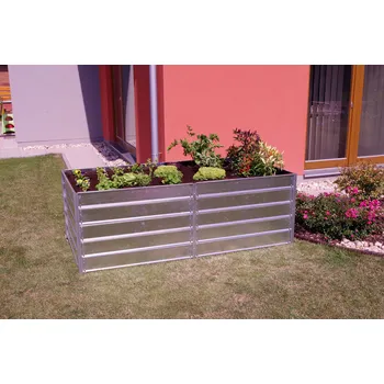 Vyvýšený záhon LIMES Prodloužení vyvýšeného záhonu VZP 10-10-5 kovové 107 x 105 x 73,5 cm