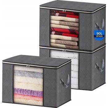 Úložný box X3 Úložný box na oblečení Organizér do skříně Kontejnery 90L
