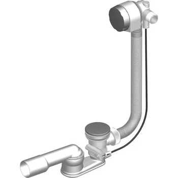 Sifon SLOVARM vanový sifon, s napouštěním přepadem, bovden, chrom