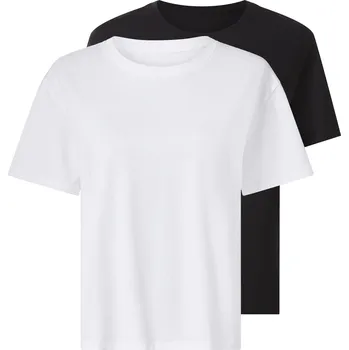 Dámské tričko esmara® Dámské triko, 2 kusy (černá/bílá, XL(48/50))