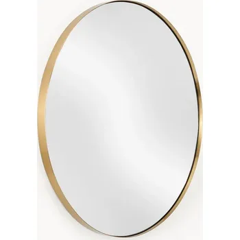 Zrcadlo Kulaté nástěnné zrcadlo s kovovým rámem Westwing Lacie Ø55cm zlaté