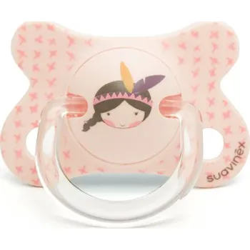 Suavinex šidítko fusion anatomické silikon -2-4 m varianta: ŠIDÍTKO FUSION anatomické SILIKON -2-4m - RŮŽOVÝ INDIÁN