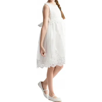 Dámské šaty Šaty ke Svatému Přijímání Bílé s Krajkou Claire 134