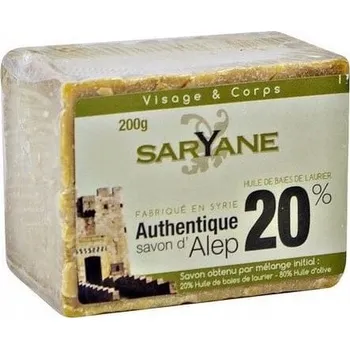 Mýdlo Aleppo mýdlo s 20% obsahem vavřínového oleje 200 g - Saryane