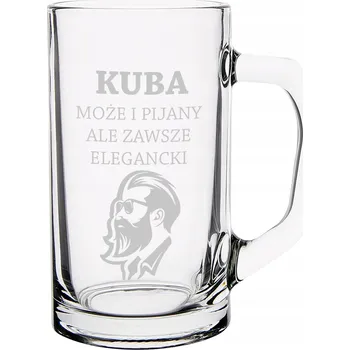 Sklenice GRAVÍROVANÝ PIVNÍ SKLENICE S GRAVÍROVÁNÍM DÁREK MUŽE NEBO TÁTU K 18.–99. NAROZENINÁM