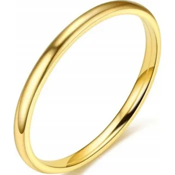 Prsten Zlatý prsten z chirurgické oceli 2mm Velikost 29