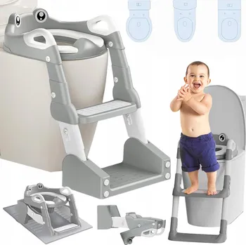 WC sedátko NÁSTAVEC NA WC ŽEBŘÍČEK PRO DĚTI | SEDÁTKO | SCHŮDKY 2V1 STABILNÍ