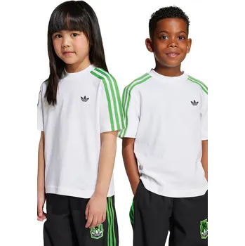 Dětská móda adidas T-Shirt Minecraft JW5329 Bílá Loose Fit 3_4Y