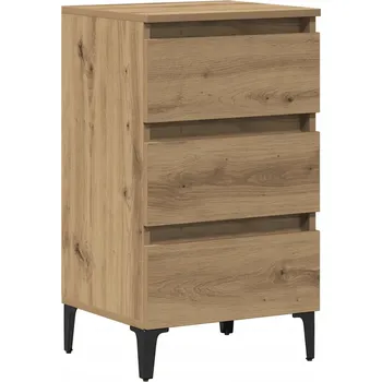 Noční stolek Noční stolek dub artisan se 3 zásuvkami, 40 x 35 x 69 cm