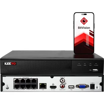 Zabezpečení domácnosti KEEYO Záznamové zařízení pro monitoring 8 PoE 16kanálové