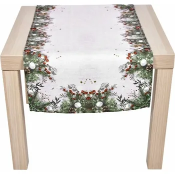 Stolování Vánoční ubrus Cesmína CYH6024GC 40x140 cm