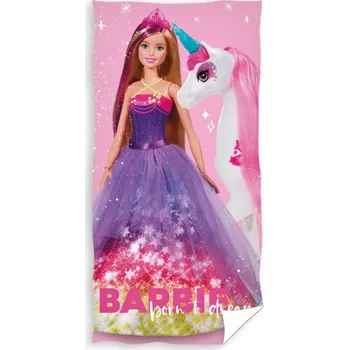 Osuška Barbie a Jednorožec 70x140 cm