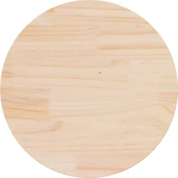 Stolová deska Stolová Deska Kulatý Masivní Borové Dřevo 70 x 2,5 cm