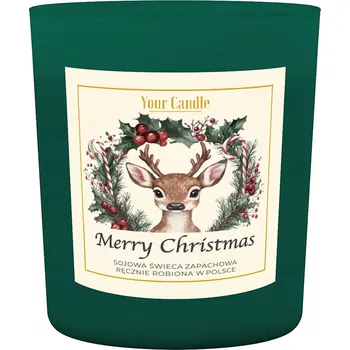 Svíčka SOJOVÁ VONNÁ SVÍČKA MERRY CHRISTMAS 180 ml - YOUR CANDLE (SEZÓNNÍ PRODUKT)