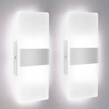 Nástěnné svítidlo Vnitřní LED nástěnné svítidlo, 6000K LAMPA 12W 2KS