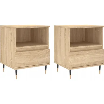 Noční stolek Noční stolky dub sonoma 40 x 35 x 50 cm, 2 ks