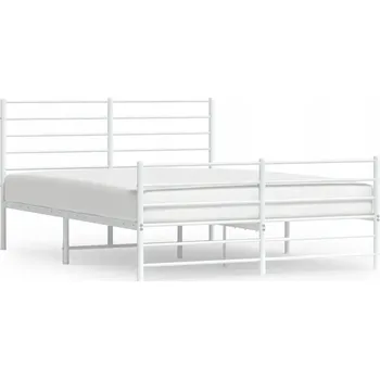 Postel Rám postele ocelový - 196x146x90 cm, bílý