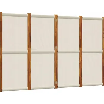Paraván Paraván Lite Akáciové dřevo 280x180 Světle šedý