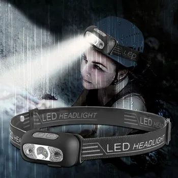 Čelovka Čelová svítílna se senzorem pohybu