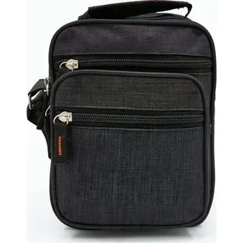 Malá pánská látková taška přes rameno Salom 6243 Barvy: Černá
