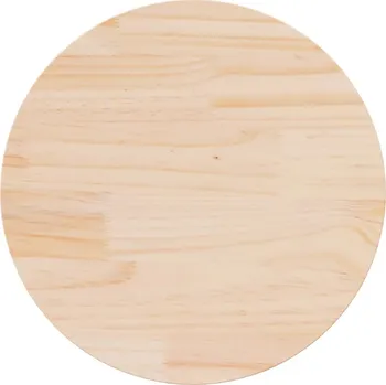 Konferenční stolek Stolová deska z masivního borovicového dřeva, kulatý 70 x 2,5 cm